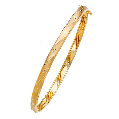 14KT REAL GOLD FLEXIBLE BANGLE