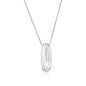 Sterling Silver, Bubble 'I' Initial Necklace