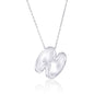 Sterling Silver, Bubble 'N' Initial Necklace