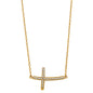 14KT REAL GOLD CROSS NECKLACE FOR WOMEN