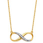14KT REAL GOLD INFINITE NECKLACE FOR WOMEN