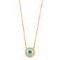 14KT REAL GOLD EYE NECKLACE FOR WOMEN