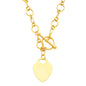 14KT REAL GOLD HEART NECKLACE FOR WOMEN