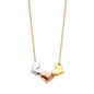14KT REAL GOLD TRIO COLOR NECKLACE