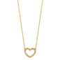 14KT REAL GOLD HEART NECKLACE FOR WOMEN