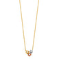 14KT REAL GOLD FLOWER NECKLACE