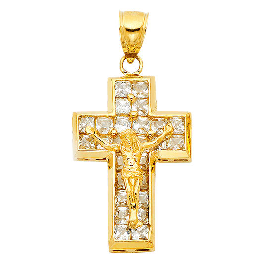 14KT Real Gold Crucifix