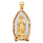 14KT REAL GOLD VIRGRIN MARY PENDANT