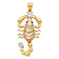 14KT REAL GOLD SCORPION PENDANT FOR MEN