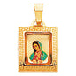 14KT REAL GOLD VIRGIN MARY PENDANT