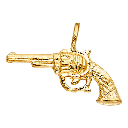 14KT REAL GOLD GUN STYLE PENDANT