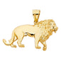 14kt Real Gold Lion Pendant