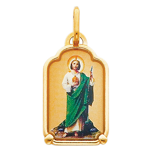 14KT REAL GOLD SAINT JUDE THADDEUS PENDANT