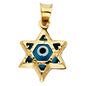 14KT REAL GOLD NAZAR MAGEN PENDANT
