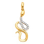 14KT REAL GOLD SNAKE PENDANT FOR WOMEN