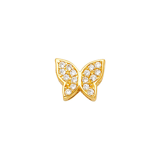 14KT REAL GOLD BUTTERFLY PENDANT