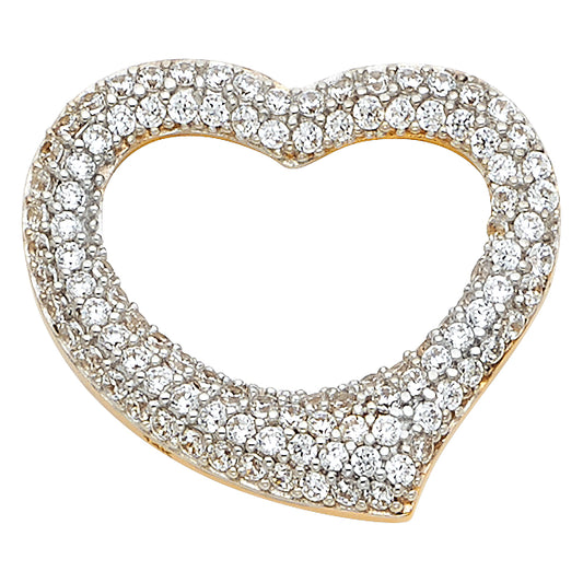 14KT REAL GOLD HEART PENDANT