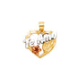 14KT REAL GOLD "TE AMO" PENDANT
