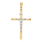 14KT REAL GOLD CRUCIFIX WITH A FIGURE OF JESUS