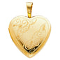 14KT REAL GOLD HEART PENDANT FOR WOMEN