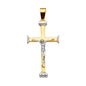 14kt Real Gold Unisex Crucifix