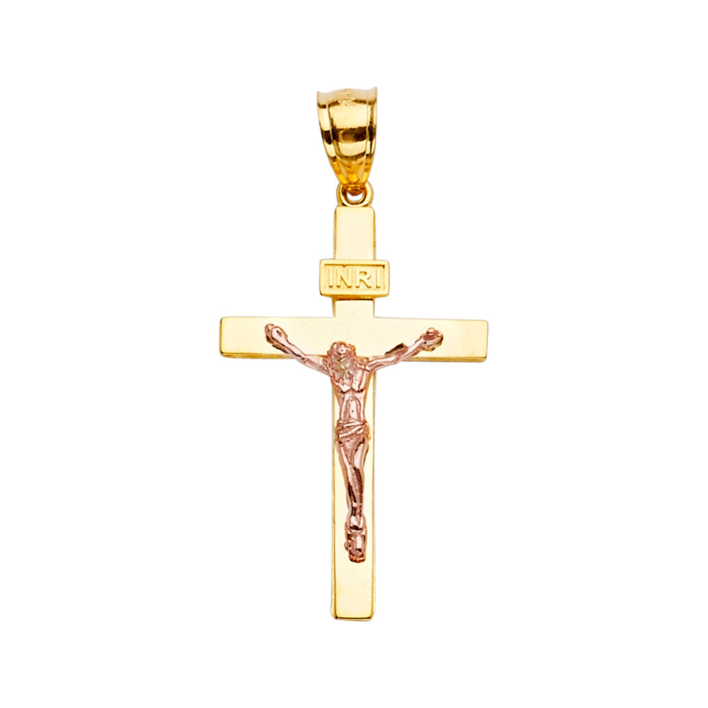 14kt Real Gold Crucifix for Men and Women