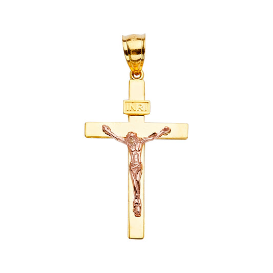 14kt Real Gold Crucifix for Men and Women