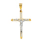 14KT REAL GOLD CRUCIFIX PENDANT UNISEX