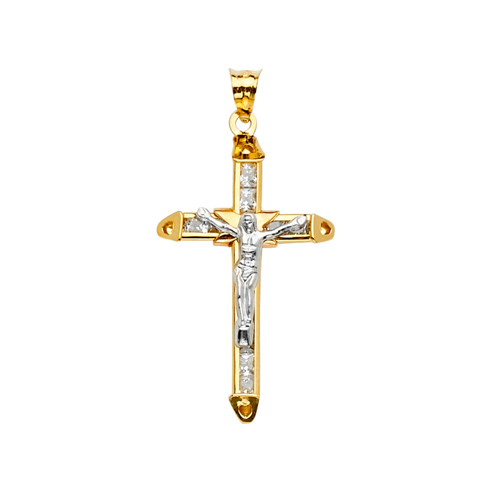 14KT Real Gold Unisex Crucifix