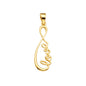 14KT REAL GOLD LOVE PENDANT FOR WOMEN
