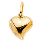 14KT REAL GOLD HOLLOW HEART PENDANT