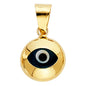 14KT REAL GOLD EVIL EYE PENDANT