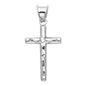 14kt Real White Gold Crucifix