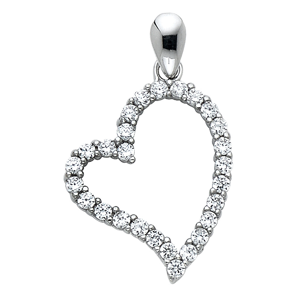 14KT REAL GOLD HEART PENDANT