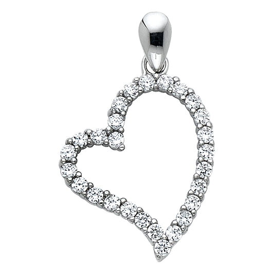14KT REAL GOLD HEART PENDANT