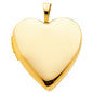 14kt Real Gold Locket Heart Pendant