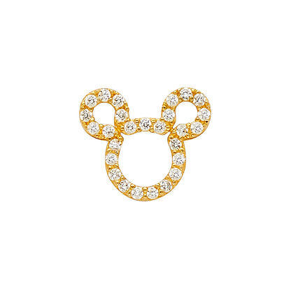 14KT REAL GOLD MICKEY MOUSE PENDANT