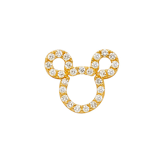 14KT REAL GOLD MICKEY MOUSE PENDANT