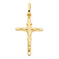 14kt Real Gold Crucifix Pendants