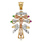 14KT Real Gold Caravaca Cross