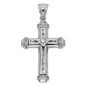 14KT Real White Gold Cross