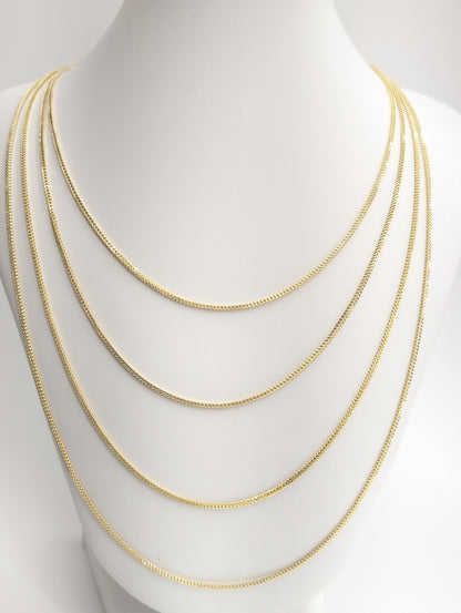 10kt Real Gold Franco Chain 1.4mm