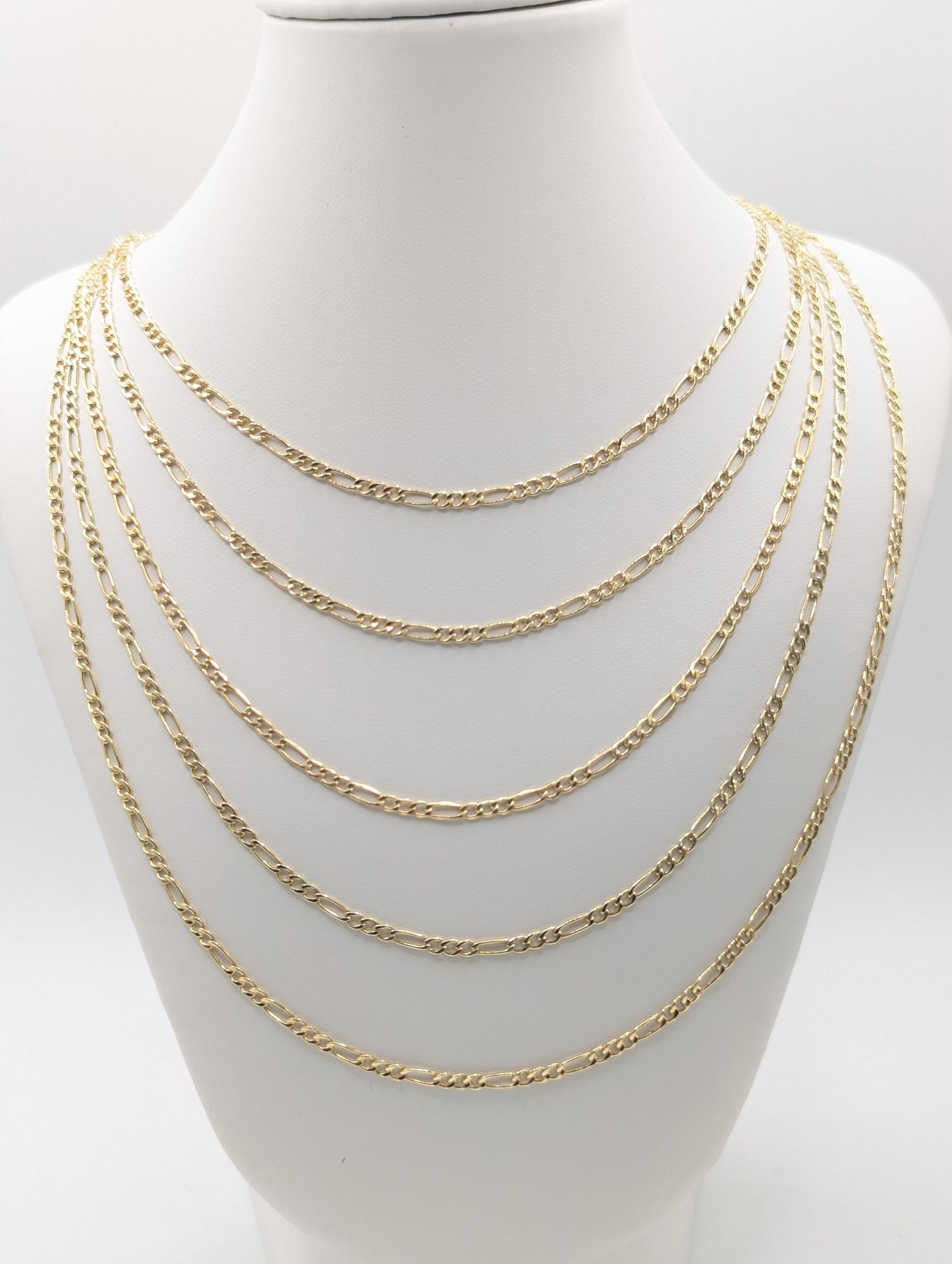 10kt Real Gold Figaro Chain 2.5mm