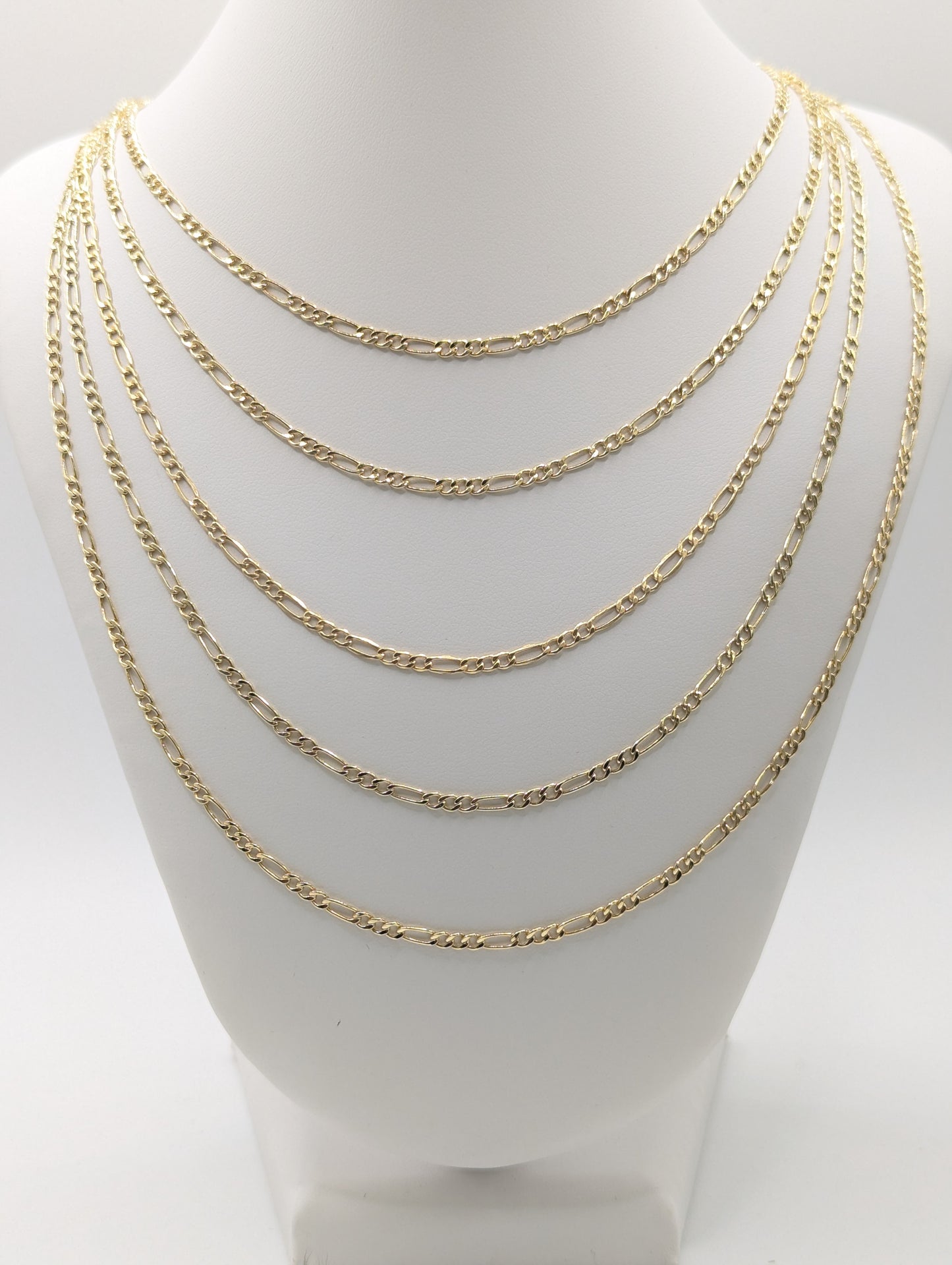 10kt Real Gold Figaro Chain 2.5mm