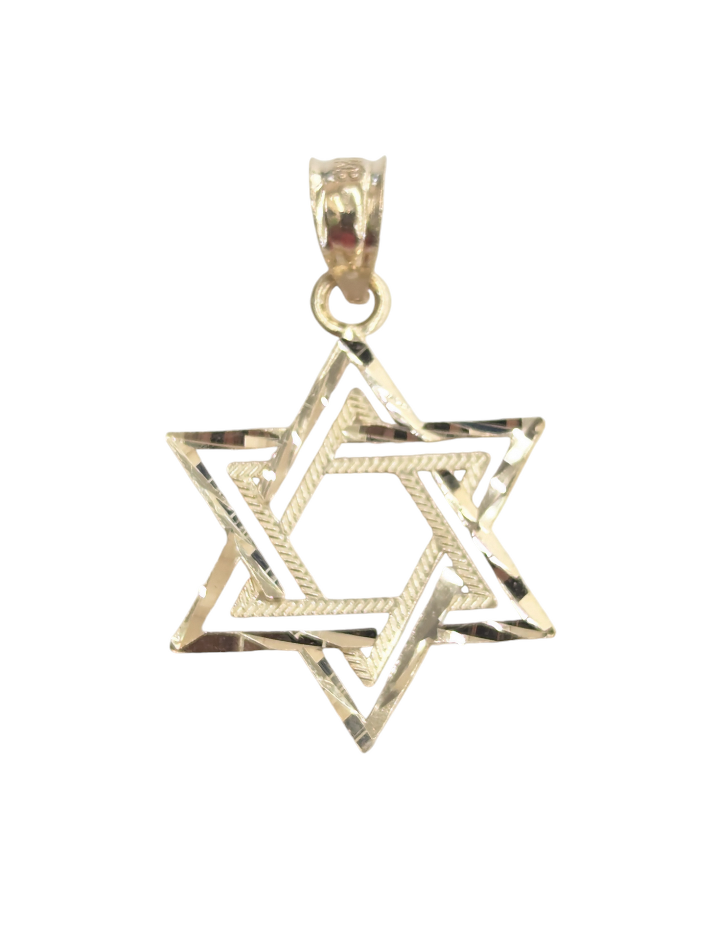 14kt Real Gold Star David Pendant