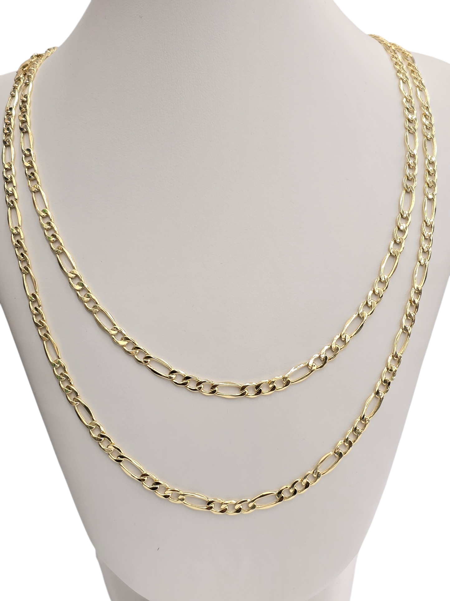 10kt Real Gold Figaro Chain 4.3 mm