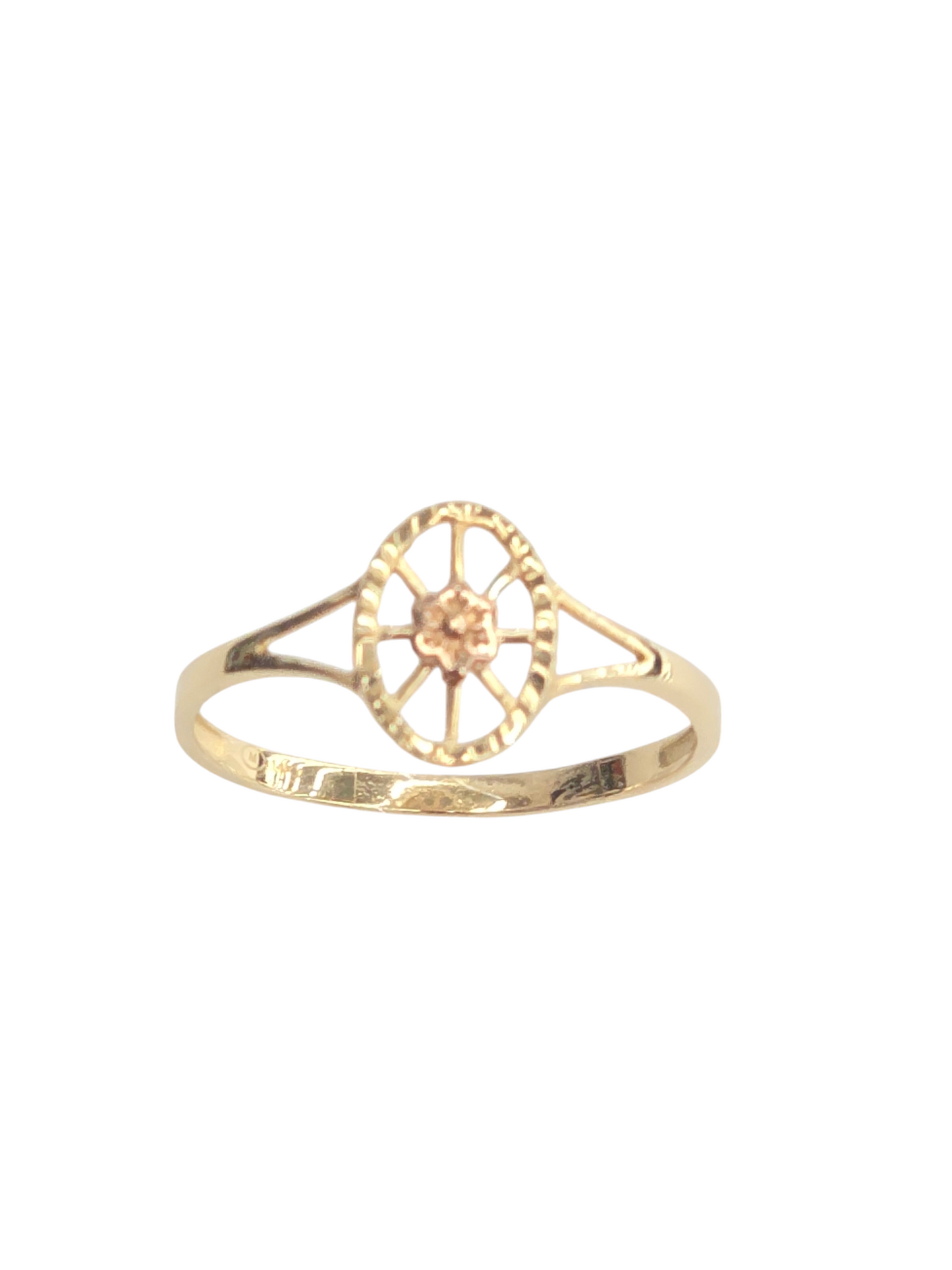 14kt Real Gold Flower Ring For Women