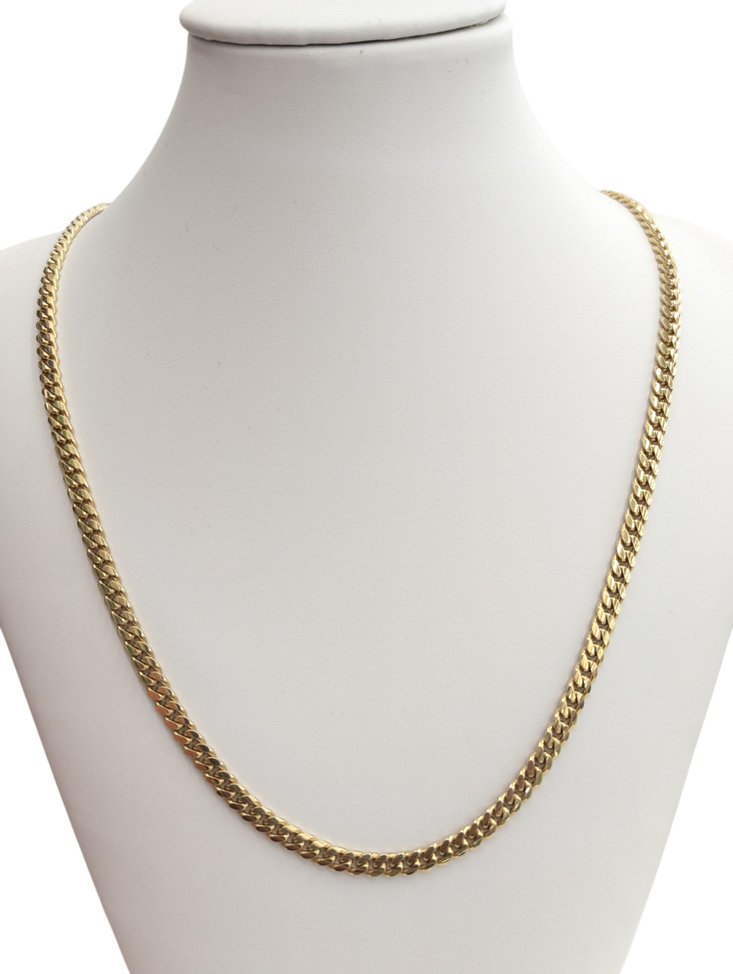 10kt Real Solid Gold Miami Cuban Style Chain 4mm