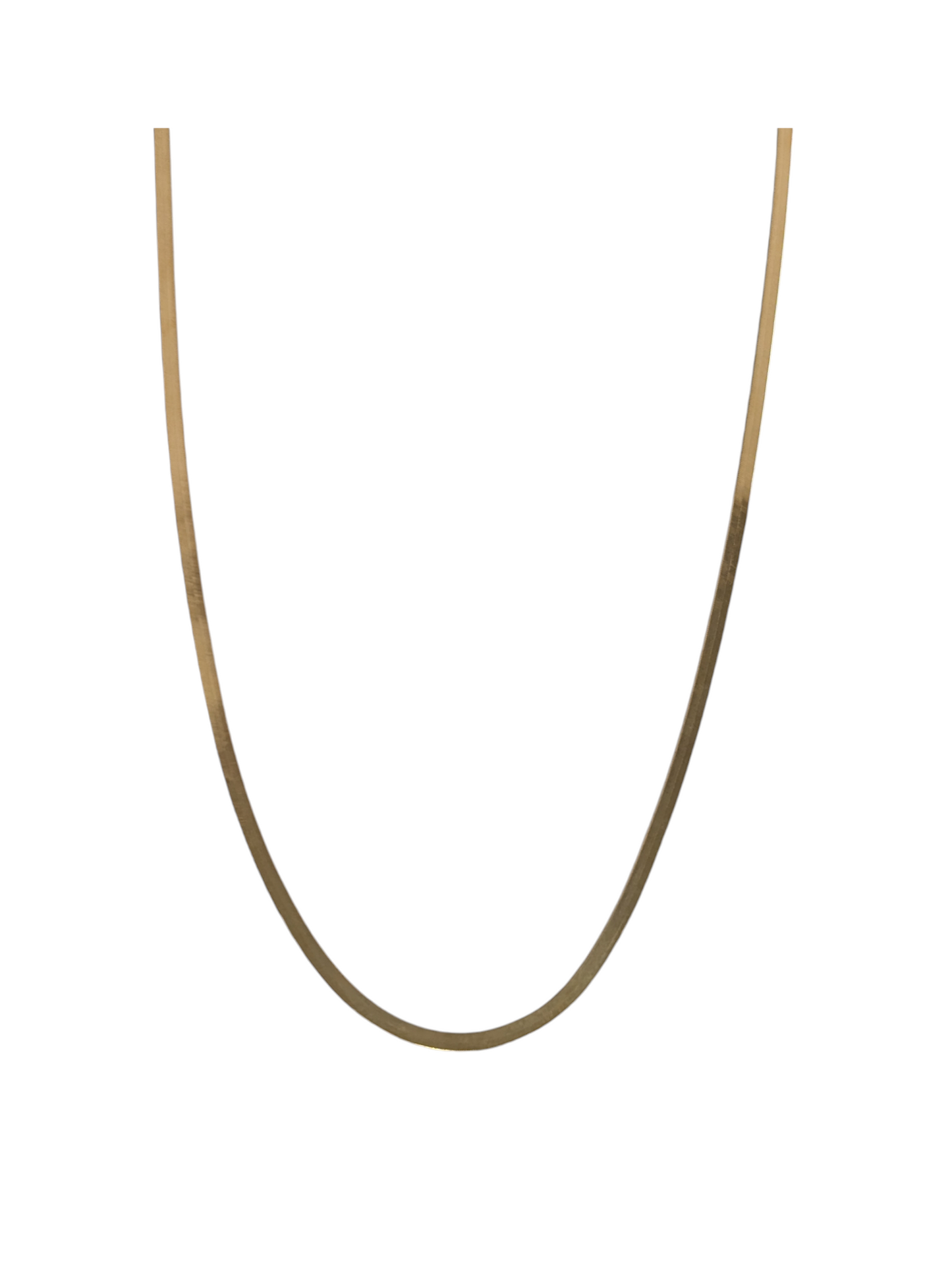 10KT REAL GOLD HERRINGBONE CHAIN 3MM