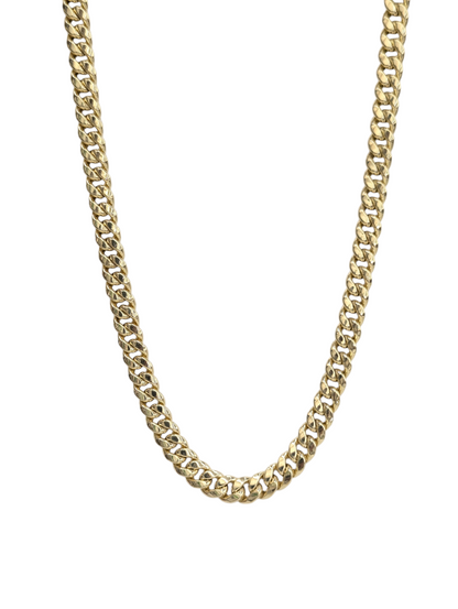 10KT REAL GOLD MIAMI CUBAN CHAIN 7.5MM